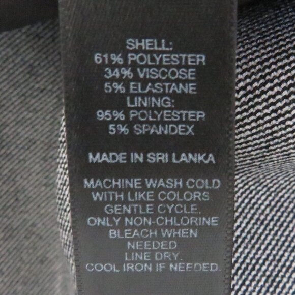 Express*Women's Fully Lined Half Back Zip 7" Accordion Slit Pencil Skirt~ Size 6 - Picture 4 of 7